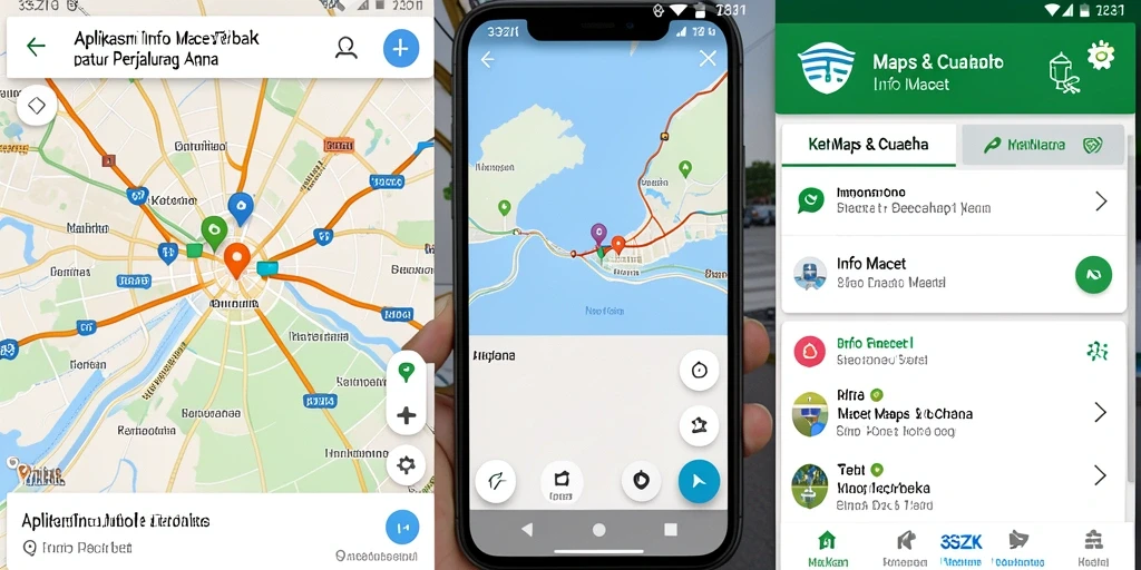 Tampilan antarmuka aplikasi 33ZK dengan fitur Info Macet yang informatif.