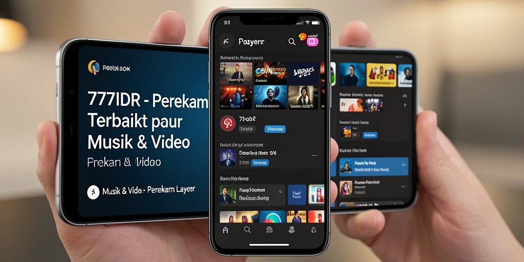 Antarmuka intuitif aplikasi Perekam Layar 777IDR yang mudah digunakan.