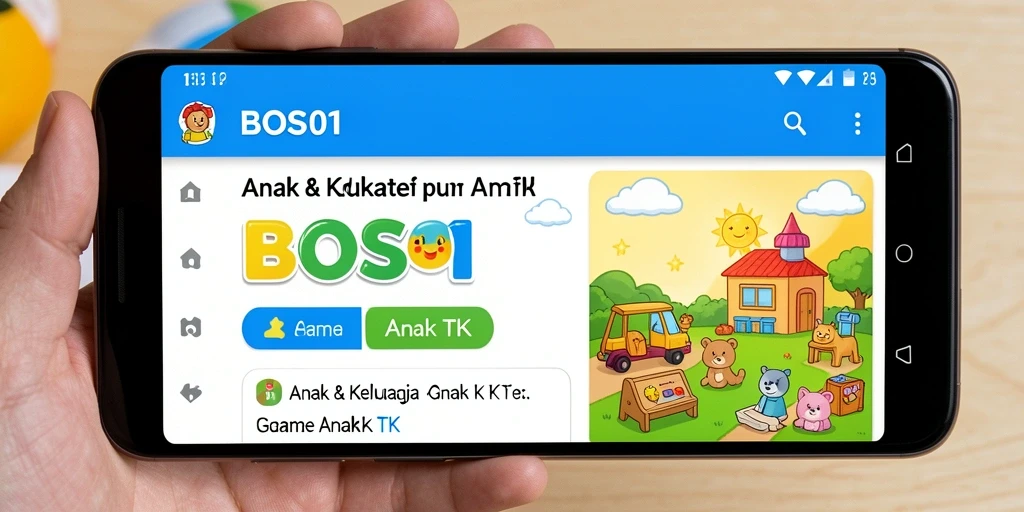 Antarmuka BOS01 yang menarik dan interaktif untuk anak-anak.