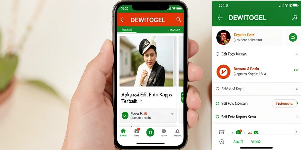 Tampilan antarmuka DEWITOGEL saat mengedit foto kertas kaca.