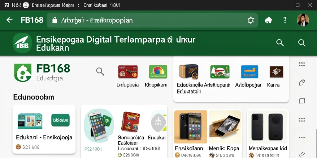 Tampilan antarmuka FB168 yang informatif dan menarik.