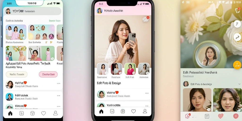 Tampilan antarmuka YOYO88 yang sederhana dan menarik untuk Edit Foto Aesthetic.