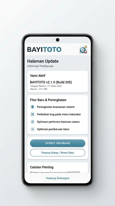 Riwayat Versi Aplikasi bayitoto Android